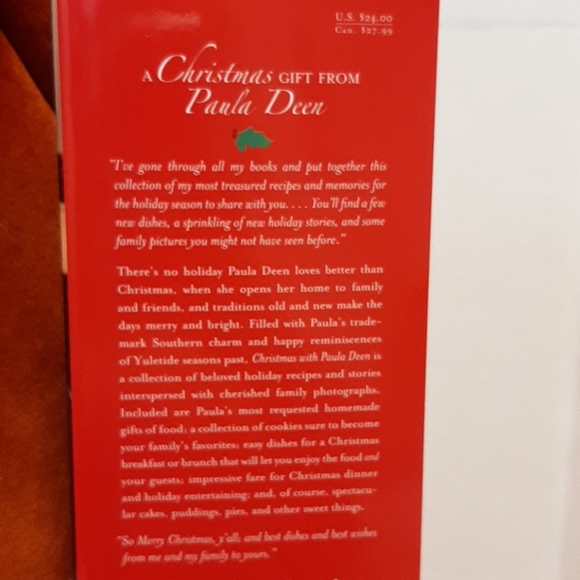 🌼5 For $25🌼 Christmas with Paula Deen Cookbook - Picture 2 of 3